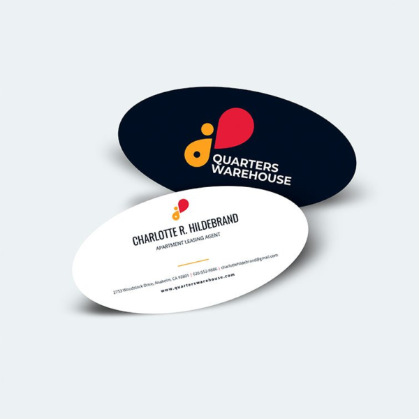 Oval Business Card